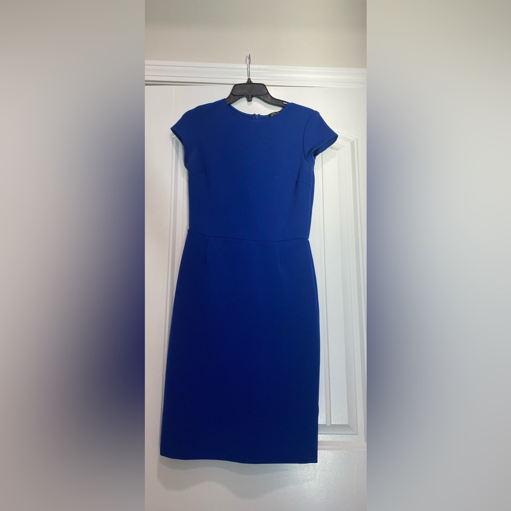 Aqua Cap Sleeve Dress - Large